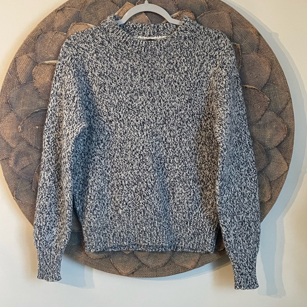 Lahmar Women’s Vintage Marled Crewneck Wool Sweater